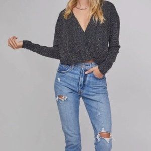 EUC ASTR Boogie Down Wrap Top